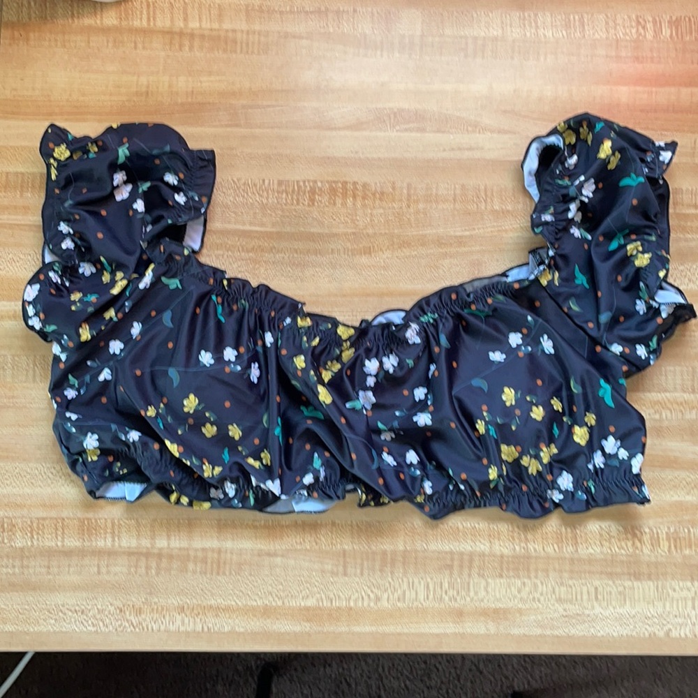 Shein floral top crop